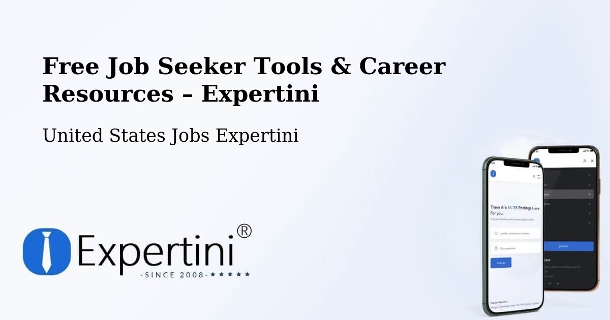 Free Job Seeker Tools & Career Resources – Brookside - Brookside, United States Jobs Expertini